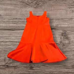 Carmen Marc Valvo Women's Orange Red Drop Waist Mermaid Dress Size 6